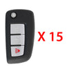 2014 - 2018 Nissan Rogue Remote Flip Key 3B FCC# CWTWB1G767 (15 Pack)