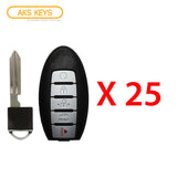 2016 - 2018 Nissan Smart Proximity Key w/ Remote Start 5B FCC# KR5S180144014 (25 Pack)