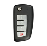 2011 Nissan Sentra Flip Key 4 Buttons Fob FCC# KBRASTU15 - Aftermarket