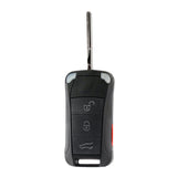 AKS KEYS Aftermarket Remote Flip Key Fob Compatible with Porsche Cayenne 2006 2007 2008 2009 2010 2011 4B FCC# KR55WK45032