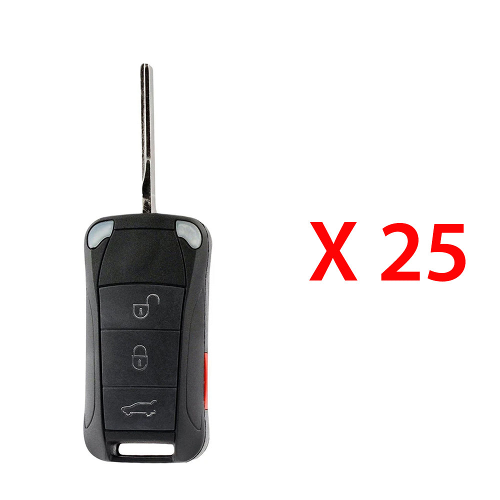 2006 - 2011 Porsche Cayenne Remote Flip Key 4B FCC# KR55WK45032 (25 Pack)