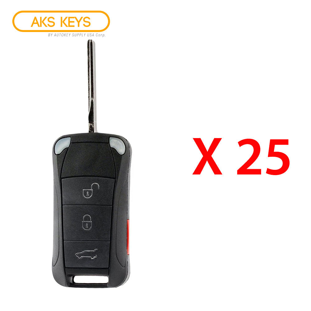 2006 - 2011 Porsche Cayenne Remote Flip Key 4B FCC# KR55WK45032 (25 Pack)