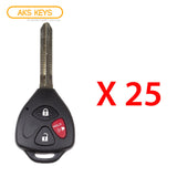 2011 -  2014 Scion Toyota Remote Key 3B FCC# MOZB41TG "G" Chip (25 Pack)