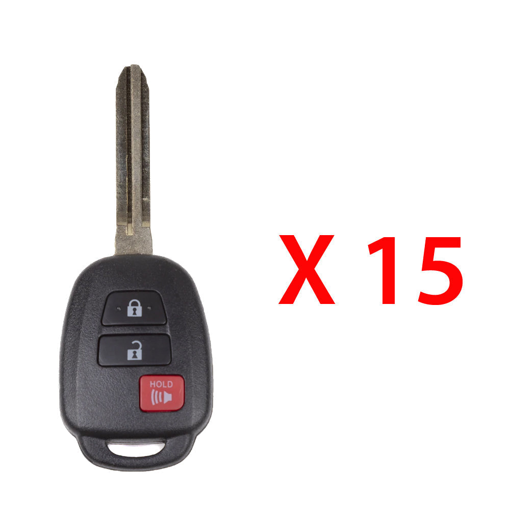 2013 - 2015 Scion xB Remote Head Key Fob 3B FCC# HYQ12BDP - Non Chip (15 Pack)