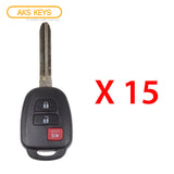 2013 - 2015 Scion xB Remote Head Key Fob 3B FCC# HYQ12BDP - Non Chip (15 Pack)