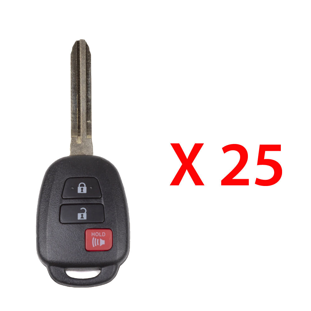 2013 - 2015 Scion xB Remote Head Key Fob 3B FCC# HYQ12BDP - Non Chip (25 Pack)