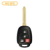 Remote Key Fob Compatible with Scion FR-S 2015 2016 4B FCC# HYQ12BEL - G Chip