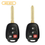 2015 - 2016 Scion FR-S Remote Head Key 4B FCC# HYQ12BEL - G Chip (2 Pack)