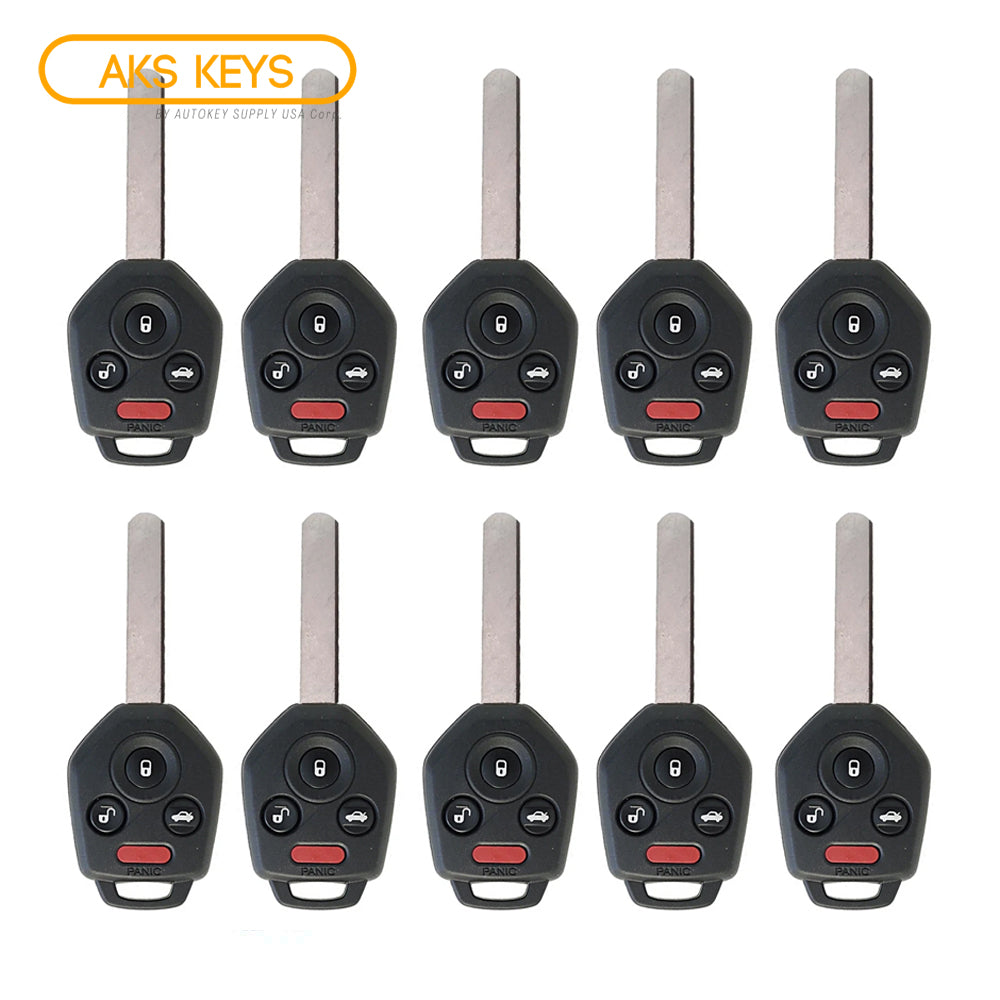 2010 - 2014 Subaru Remote Head Key 4B FCC# CWTWBU766 (10 Pack)