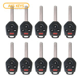 2010 - 2014 Subaru Remote Head Key 4B FCC# CWTWBU766 (10 Pack)