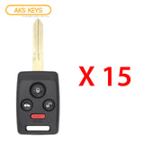 2006 - 2008 Subaru Remote Head Key 4B FCC# CWTWBU745 (15 Pack)