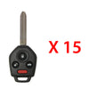 2011 - 2019 Subaru Remote Head Key 4B FCC# CWTWB1U811 (15 Pack)