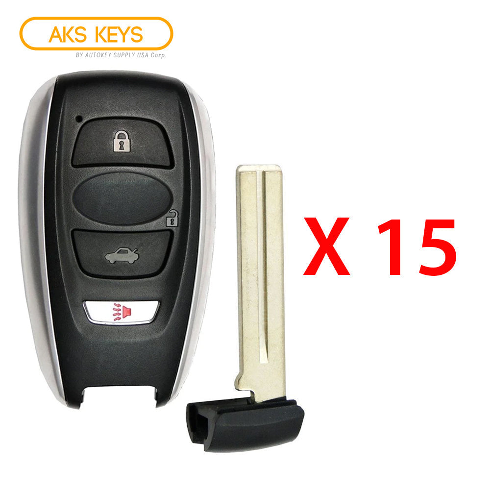 2014 - 2020 Subaru Smart Key 4B FCC# HYQ14AHC (15 Pack)