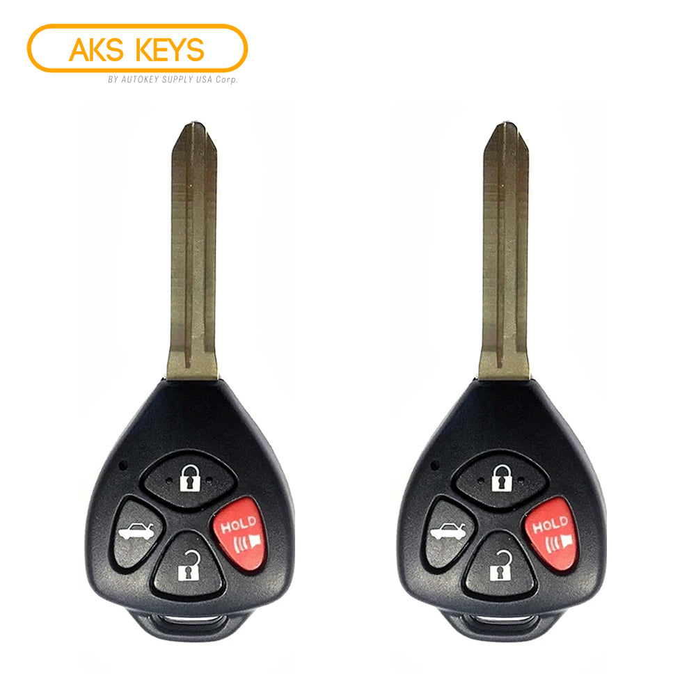 2013 - 2020 Subaru BRZ Remote Head Key 4B FCC# HYQ12BBY (2 Pack)