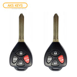 2013 - 2020 Subaru BRZ Remote Head Key 4B FCC# HYQ12BBY (2 Pack)