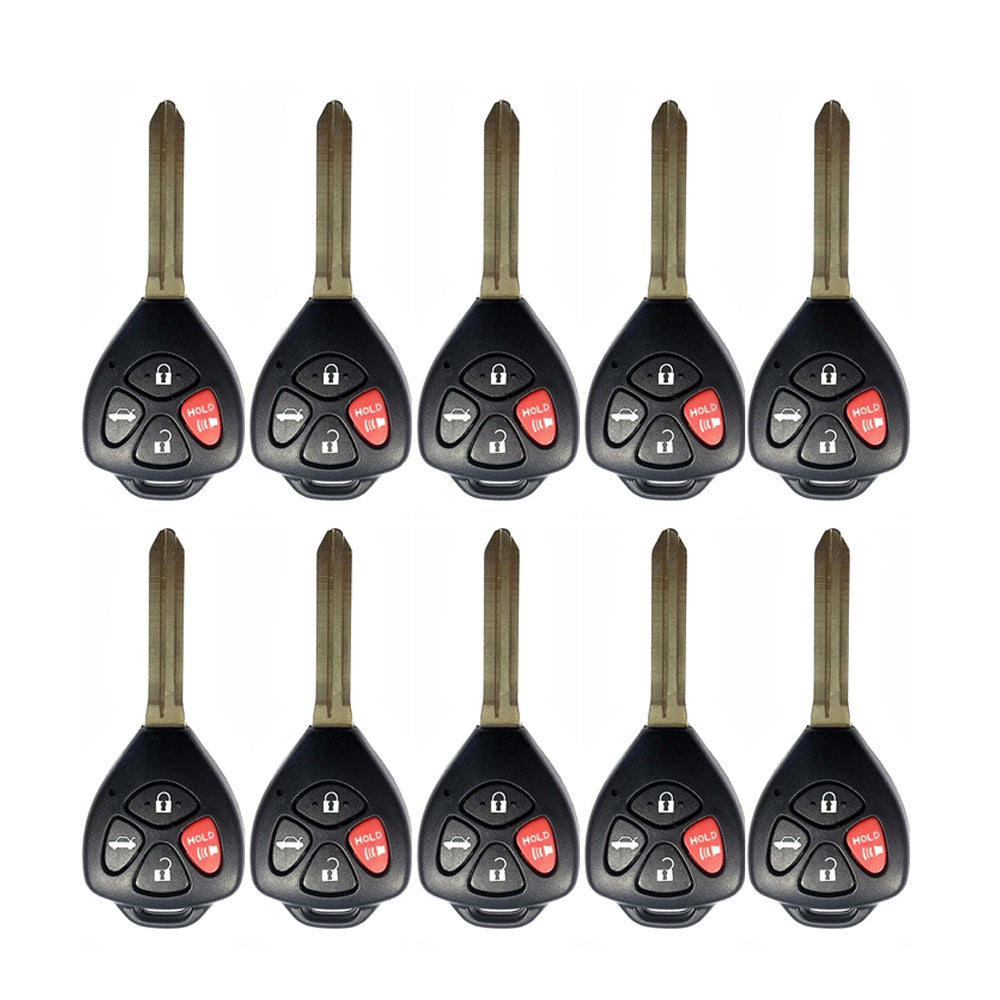 2013 - 2020 Subaru BRZ Remote Head Key 4B FCC# HYQ12BBY (10 Pack)