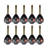 2013 - 2020 Subaru BRZ Remote Head Key 4B FCC# HYQ12BBY (10 Pack)