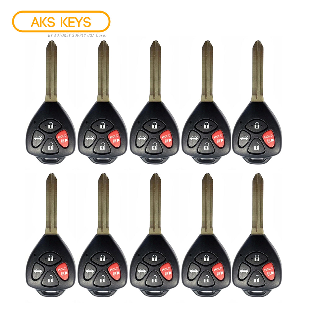 2013 - 2020 Subaru BRZ Remote Head Key 4B FCC# HYQ12BBY (10 Pack)