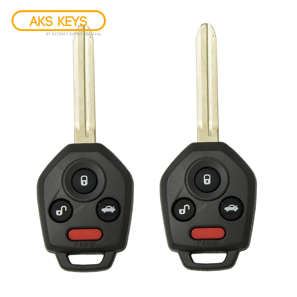 2012 - 2019 Subaru Remote Head Key 4B FCC# CWTWBU766 - 433 MHz - Canadian Vehicles Only (2 Pack)