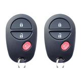 2004 - 2018 Toyota Remote Control 3B FCC# GQ43VT20T (2 Pack)