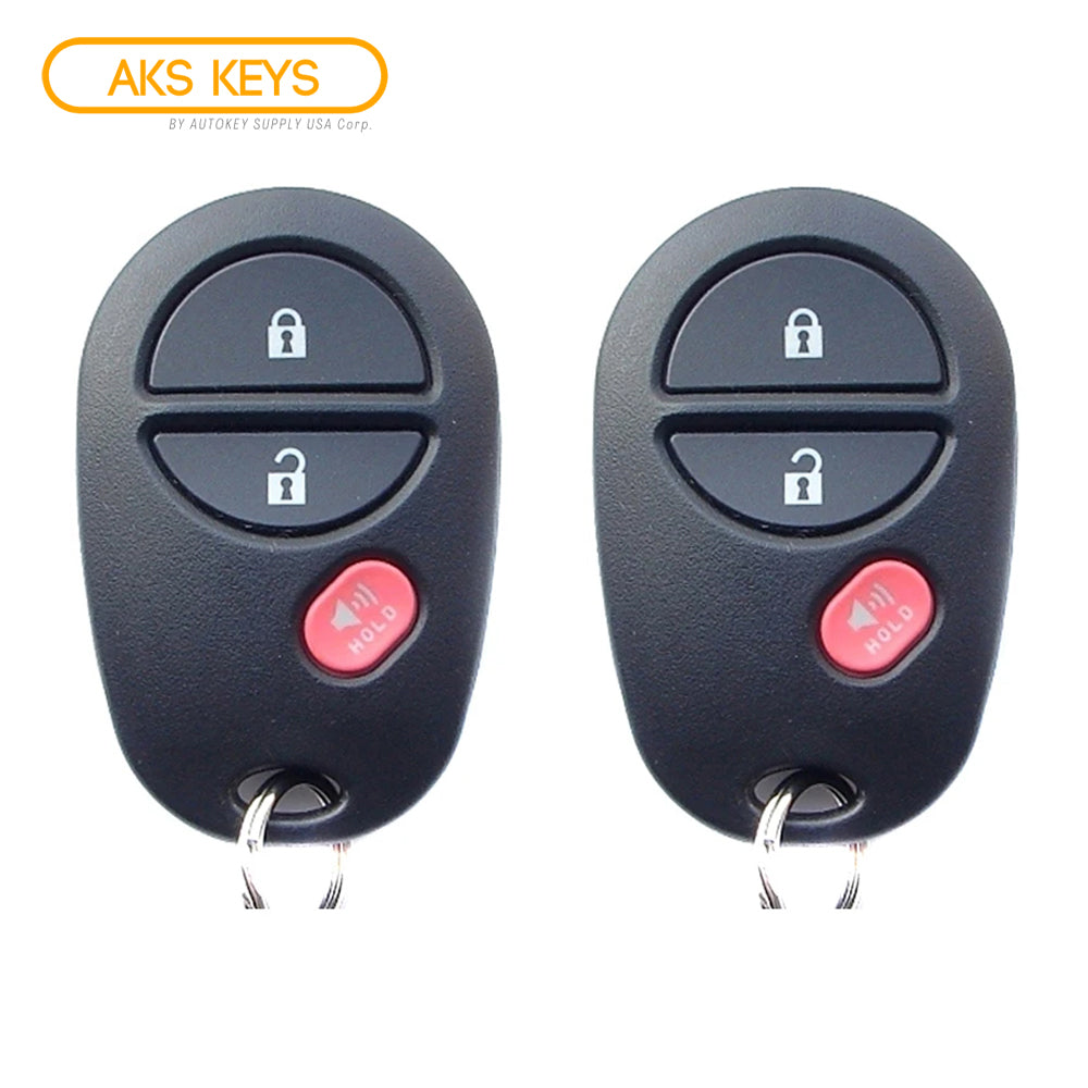 2004 - 2018 Toyota Remote Control 3B FCC# GQ43VT20T (2 Pack)