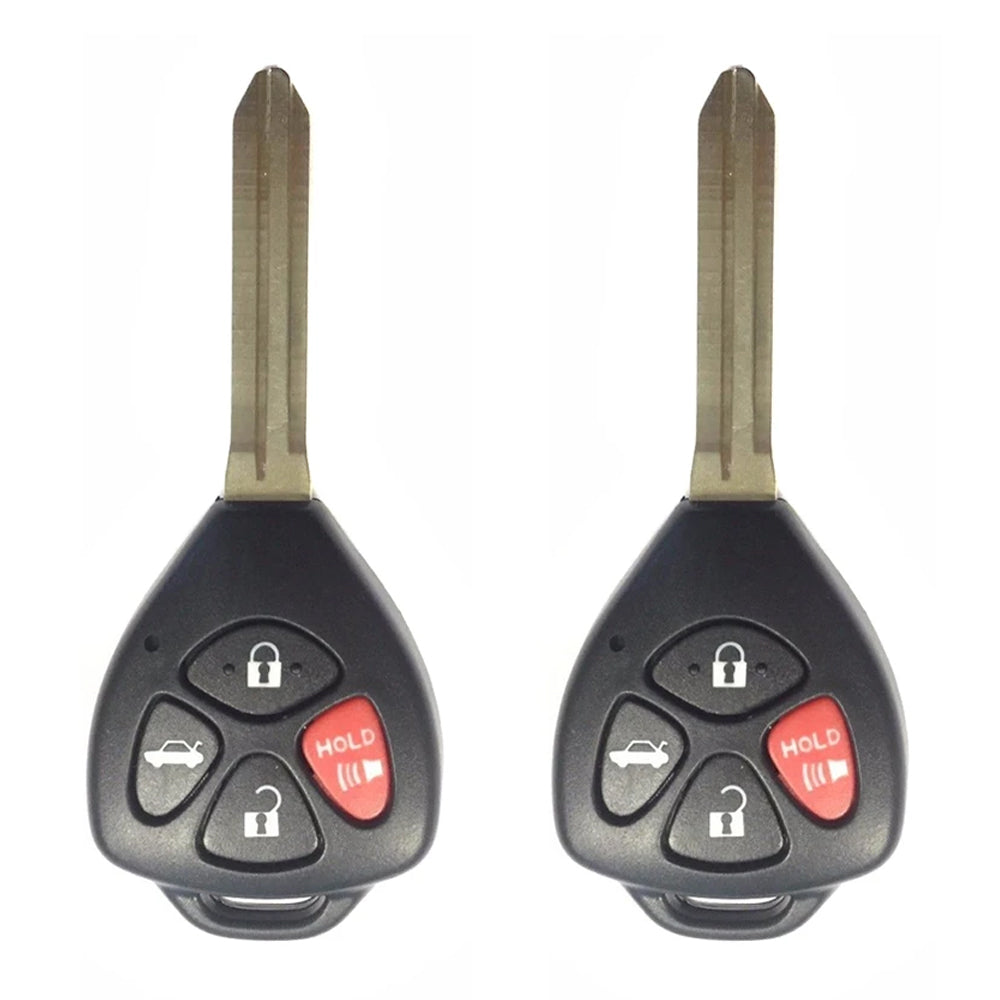 2008 - 2012 Toyota Remote Head Key 4B FCC# GQ4-29T / 4D 67 (2 Pack)