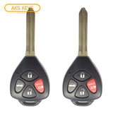 2008 - 2012 Toyota Remote Head Key 4B FCC# GQ4-29T / 4D 67 (2 Pack)