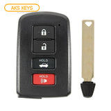 2019 Toyota Corolla Smart Key 4B FCC# HYQ14FBA - 0020