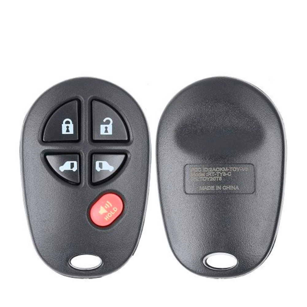 2004 - 2020 Toyota Sienna Keyless Entry 5B FCC# GQ43VT20T