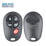 2004 - 2020 Toyota Sienna Keyless Entry 5B FCC# GQ43VT20T