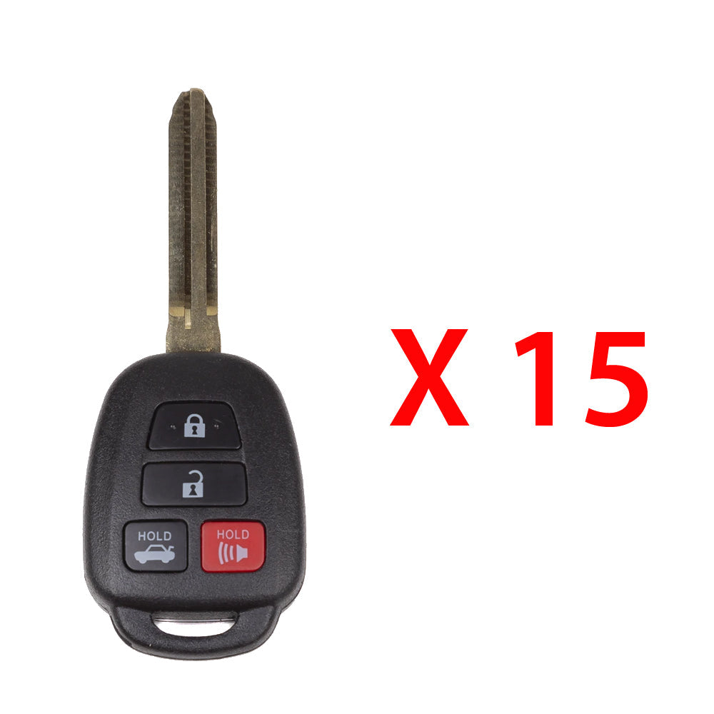 2012 - 2014 Toyota Camry Remote Head Key 4B FCC# HYQ12BDM (15 Pack)