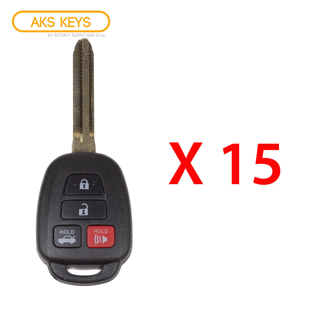 2012 - 2014 Toyota Camry Remote Head Key 4B FCC# HYQ12BDM (15 Pack)