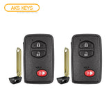 2008 - 2019 Toyota Smart Prox Key 3B FCC# HYQ14ACX (2 Pack)