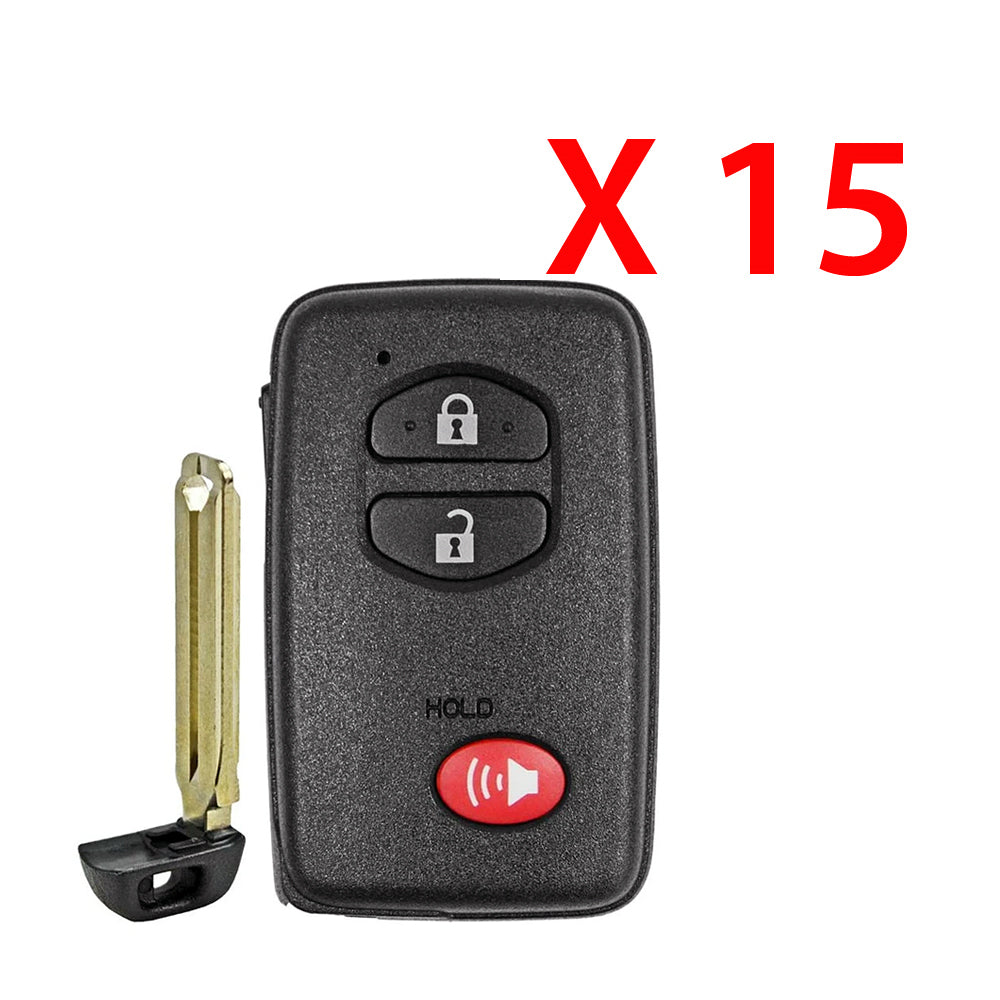 2008 - 2019 Toyota Smart Prox Key 3B FCC# HYQ14ACX (15 Pack)