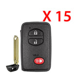 2008 - 2019 Toyota Smart Prox Key 3B FCC# HYQ14ACX (15 Pack)