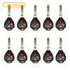 2010 - 2019 Toyota Remote Head Key 3B FCC# HYQ12BBY / G Chip (10 Pack)