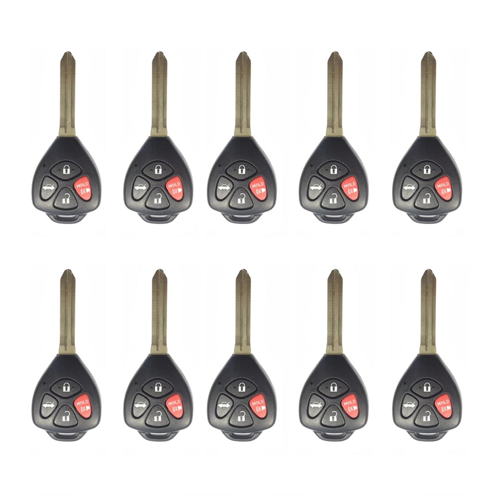 2010 - 2013 Toyota Corolla Remote Head Key 4B FCC# GQ4-29T - G Chip (10 Pack)