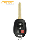 2014 - 2019 Toyota Corolla Key Fob 4B FCC# HYQ12BEL/H Chip