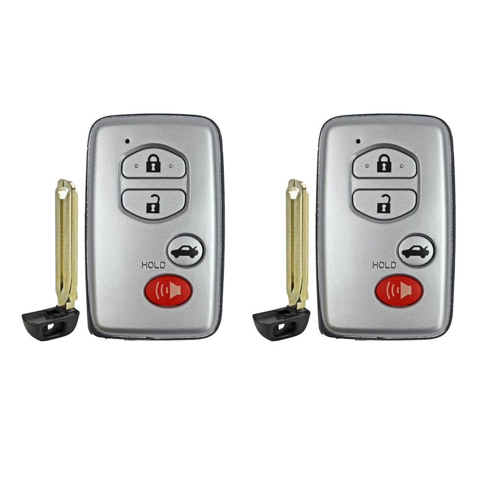 2007 - 2010 Toyota Smart Prox. Key 4B FCC# HYQ14AAB (2 Pack)