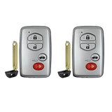 2007 - 2010 Toyota Smart Prox. Key 4B FCC# HYQ14AAB (2 Pack)