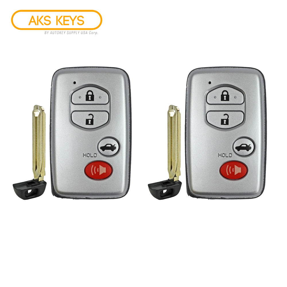 2007 - 2010 Toyota Smart Prox. Key 4B FCC# HYQ14AAB (2 Pack)