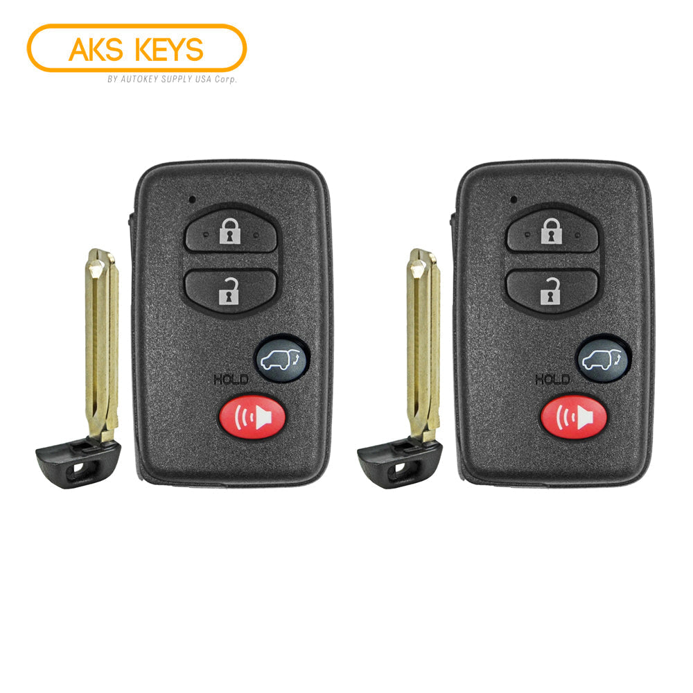 2007 - 2014 Toyota Highlander Smart Prox. Key 4B FCC# HYQ14AAB (2 Pack)