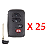 2007 - 2014 Toyota Highlander Smart Prox. Key 4B FCC# HYQ14AAB (25 Pack)