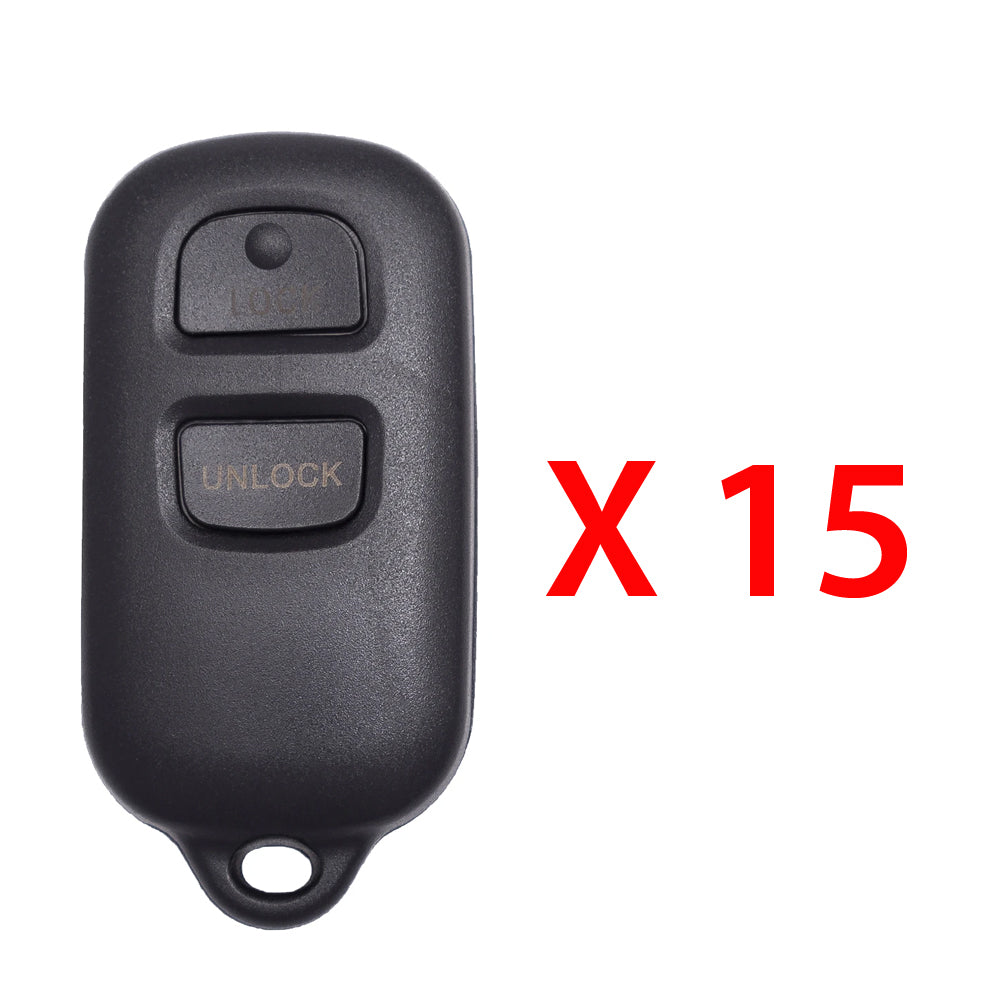 2000 - 2008 Toyota Remote Control 3B FCC# HYQ12BBX / HYQ12BAN (15 Pack)