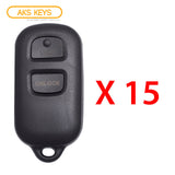 2000 - 2008 Toyota Remote Control 3B FCC# HYQ12BBX / HYQ12BAN (15 Pack)