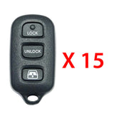 2004 - 2009 Toyota Remote Control 4B FCC# HYQ12BAN / HYQ12BBX (15 Pack)