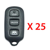 2004 - 2009 Toyota Remote Control 4B FCC# HYQ12BAN / HYQ12BBX (25 Pack)