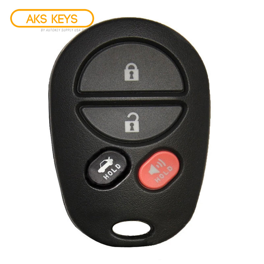 2008 Toyota Avalon Keyless Entry 4B Fob FCC# GQ43VT20T