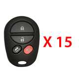 2004 - 2008 Toyota Remote Control 4B FCC# GQ43VT20T (15 Pack)