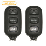 1998 - 1999 Toyota Remote Control 4B FCC# HYQ1512Y (2 Pack)